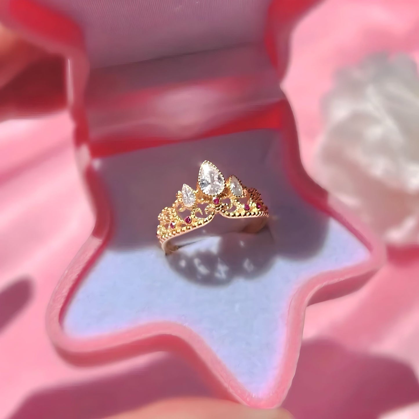 Twilight Tresses Crown Ring